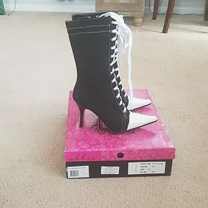 Calf high converse looking pumps- new in box
